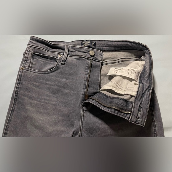 Abercrombie & Fitch Simone High Rise Ankle Jeans Gray Charcoal Size 29/8 - Picture 6 of 12